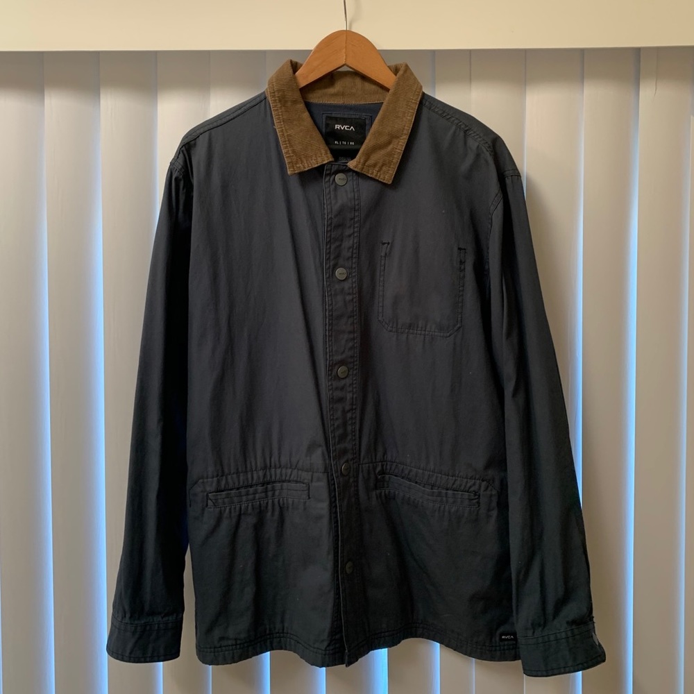 RVCA Men’s Jacket with Corduroy collar size XL
